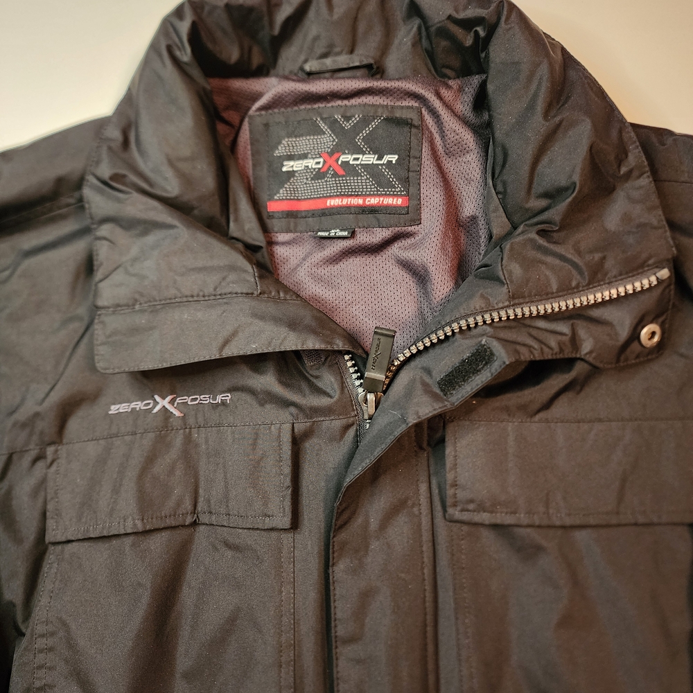 ZeroXposur Men's Black Windbreaker Jacket - Picture 2 of 5
